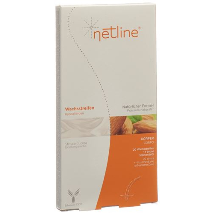 NETLINE strisce depilatorie a freddo ipoallergeniche corpo 18 pz