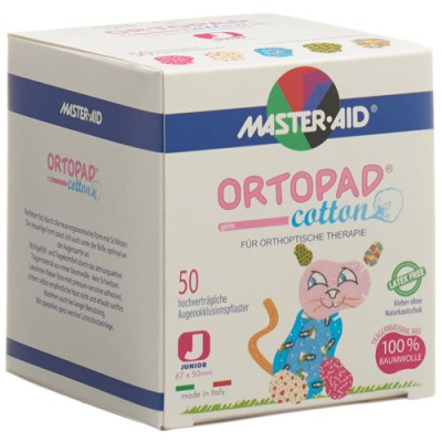 Ortopad cotton occlusionspflaster junior girls 50 бр