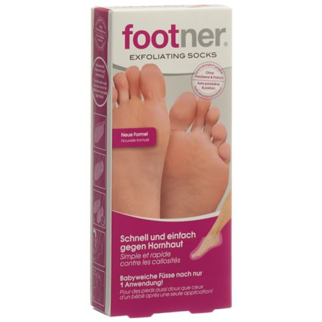 Footner foot pack Exfolia Socks יבלות