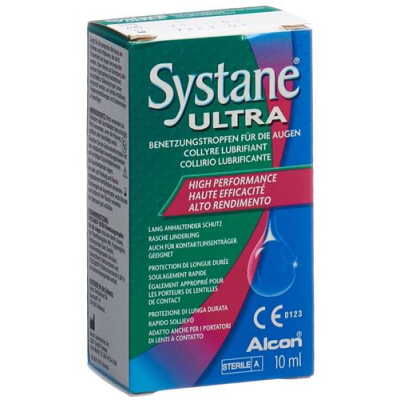 טיפות הרטבה של systane ultra 10 מ"ל