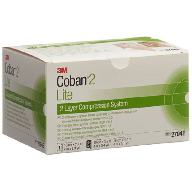 3M Coban 2 Lite 2-lags kompressionssystemsæt