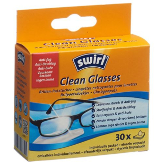 Swirl 안경 청소용 천 30개