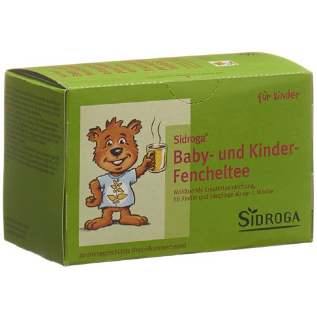 Sidroga 赤ちゃんと子供のフェンチェルティー 20 バタリオン 2 g