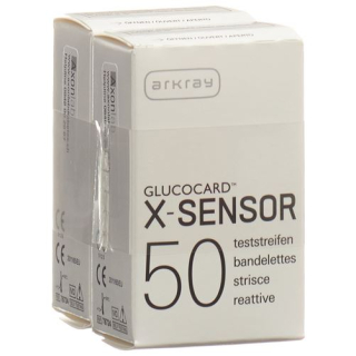 Glucocard X-sensörü test şeridi 100 adet