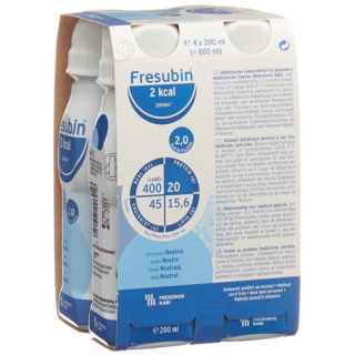 Fresubin 2 kcal İÇECEK Nötr 4 şişe 200 ml