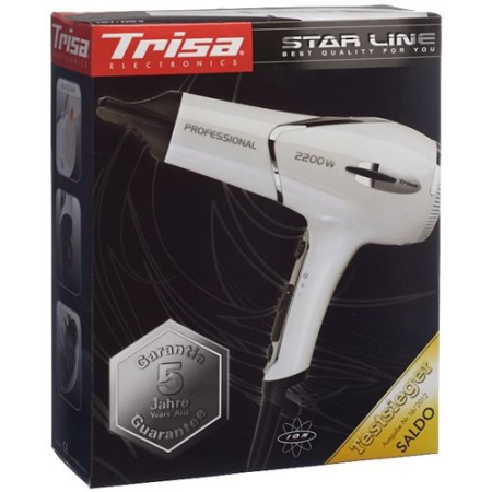 Suszarka do włosów Trisa Professional 2200 biała
