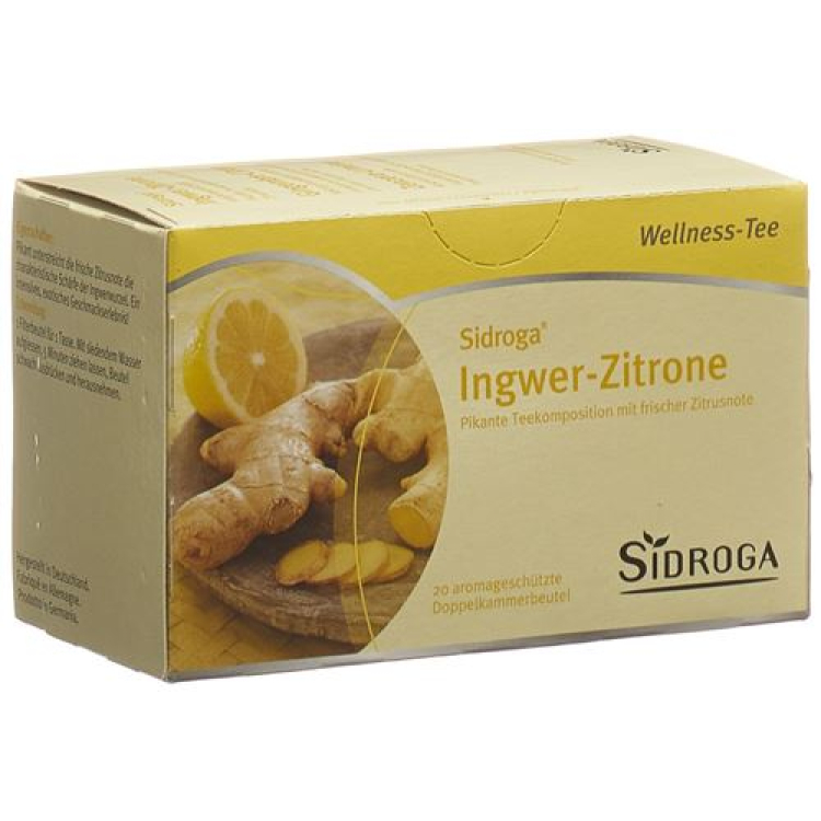 Sidroga Wellness 生姜柠檬 20 大营 2 克