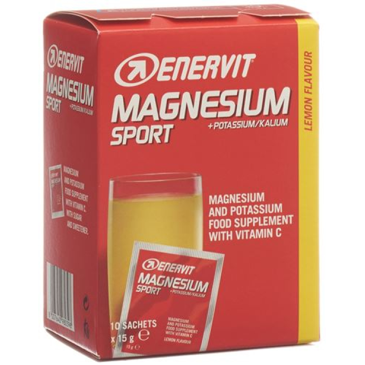 Enervit Plv Magnesium Potassium 10 ჩანთა 15 გრ