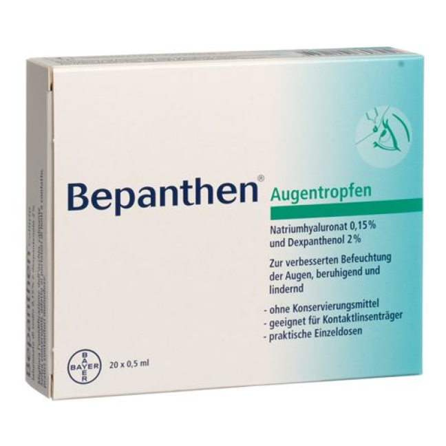 Bepanthen øjendråber monodosis 20 0,5 ml | beeovita.com