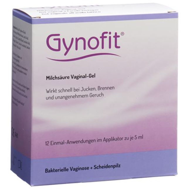 Gel âm đạo axit lactic Gynofit 12 x 5 ml