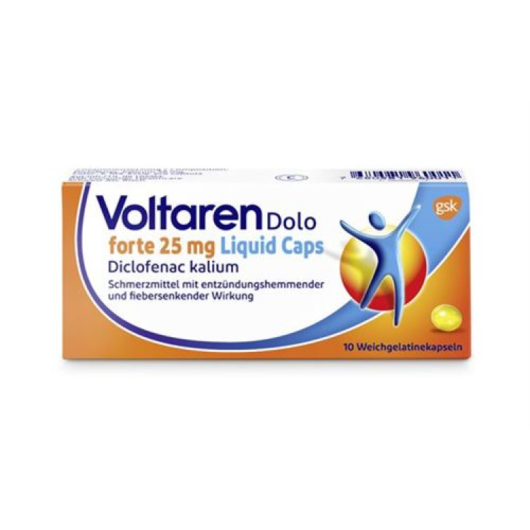 Voltaren Dolo forte लिक्विड कैप्स 25 मिलीग्राम 10 पीसी