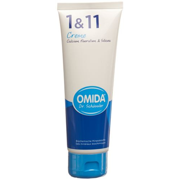 Omida Schüssler Nr1 and 11 கால்சியம் புளோரைட் and சிலிசியா கிரீம் tube 125 ml