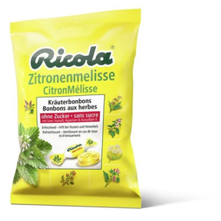 Ricola lemon balm herbal sweets without sugar bag 125 g