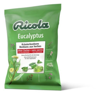 Titisan herba Ricola Eucalyptus tanpa gula 125 g Btl