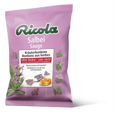 билкови сладки ricola sage без пакетче захар 125гр