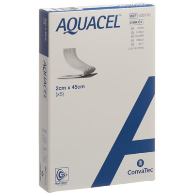 Aquacel hydrofiber tamponi 2x45cm 5 kom