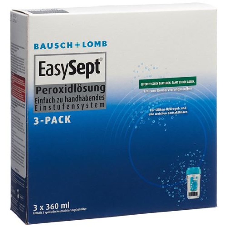 Bausch Lomb EasySept perossidi 3 Confezione 3 x 360 ml