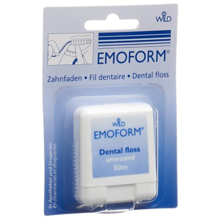 EMOFORM Unwaxed Dental Floss 50m
