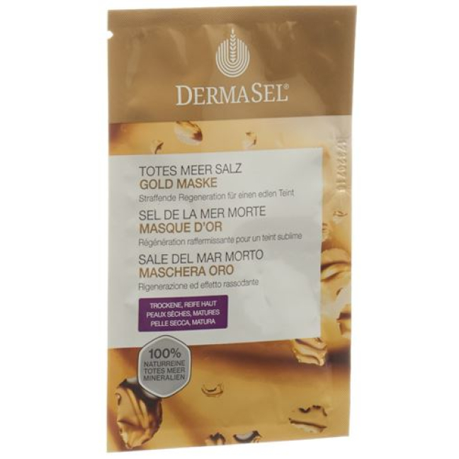 DermaSel Mask Gold Niemiecka/Francuska/Włoska torebka 12 ml