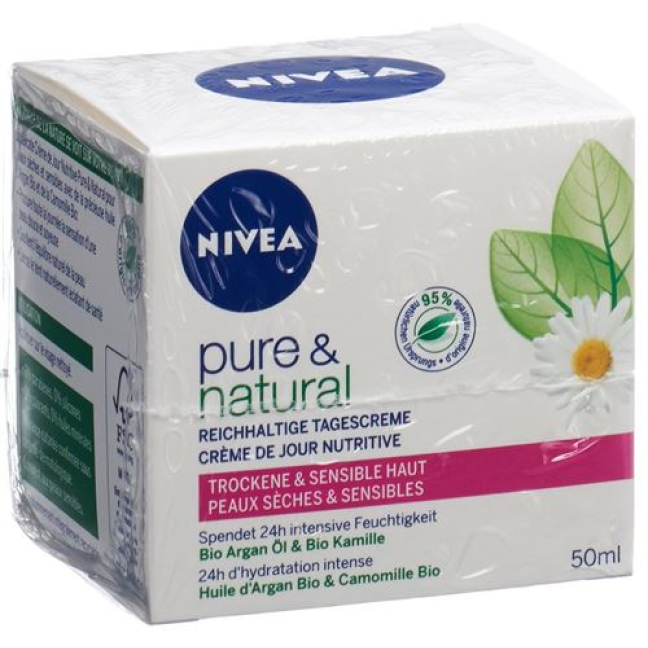 Nivea Pure Natural Rich Day Cream 50 ml