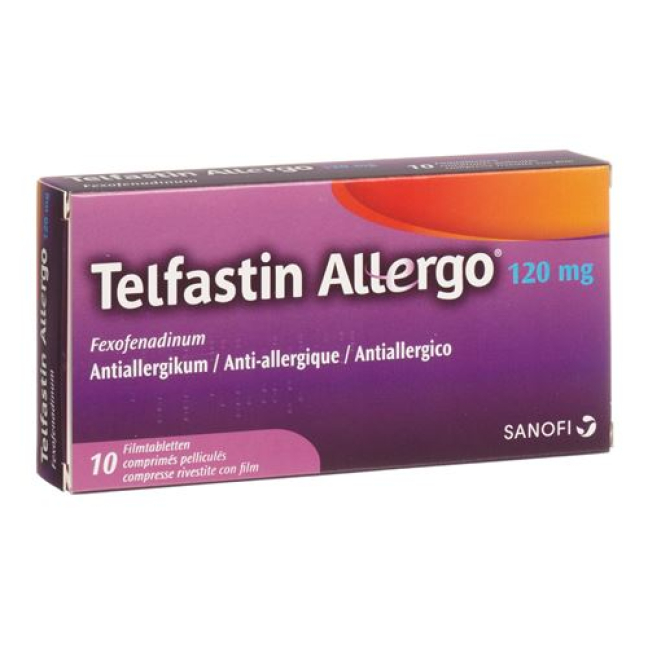Telfastin Allergo Filmtabl 120 mg 10 бр