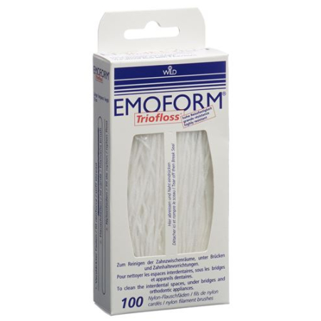 Emoform Trio Floss Disp 100 pcs - Dental Floss