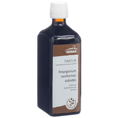HEIDAK tentürü Pelargonium reniforme/sidoides şişe 500 ml