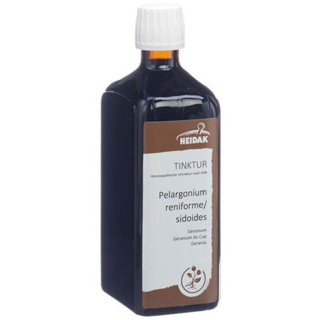 HEIDAK tinktura Pelargonium reniforme/sidoides boca 500 ml