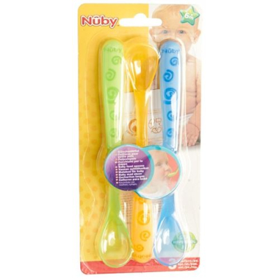 Nuby כף העץ ל-3 יחידות