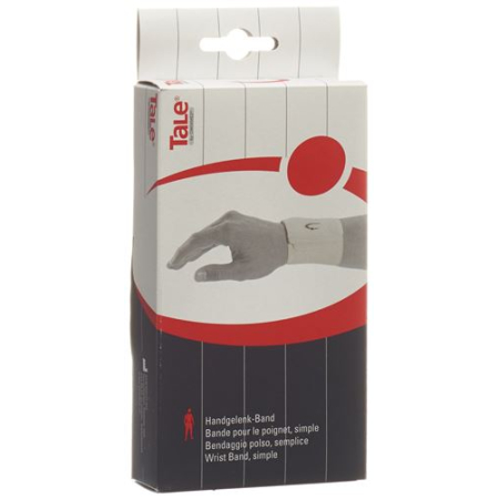 Perban pergelangan tangan TALE Velcro 7,5cm putih
