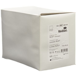 Mediset IVF Telfa կոմպրեսներ 10x7,5 սմ ստերիլ 150 պարկերով