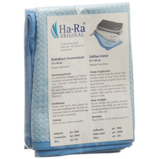 Martelo azul de tecido de cristal Ha-Ra