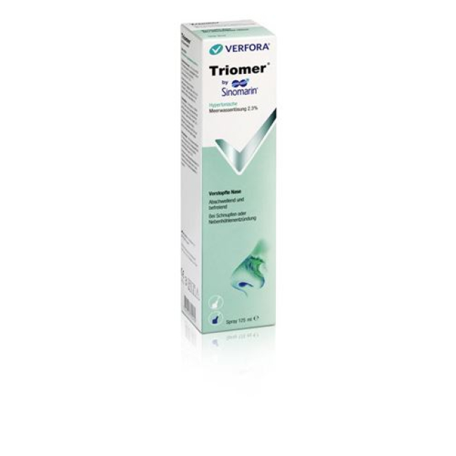 Triomer nasal spray Sinomarin hypertonic bottle 125 ml