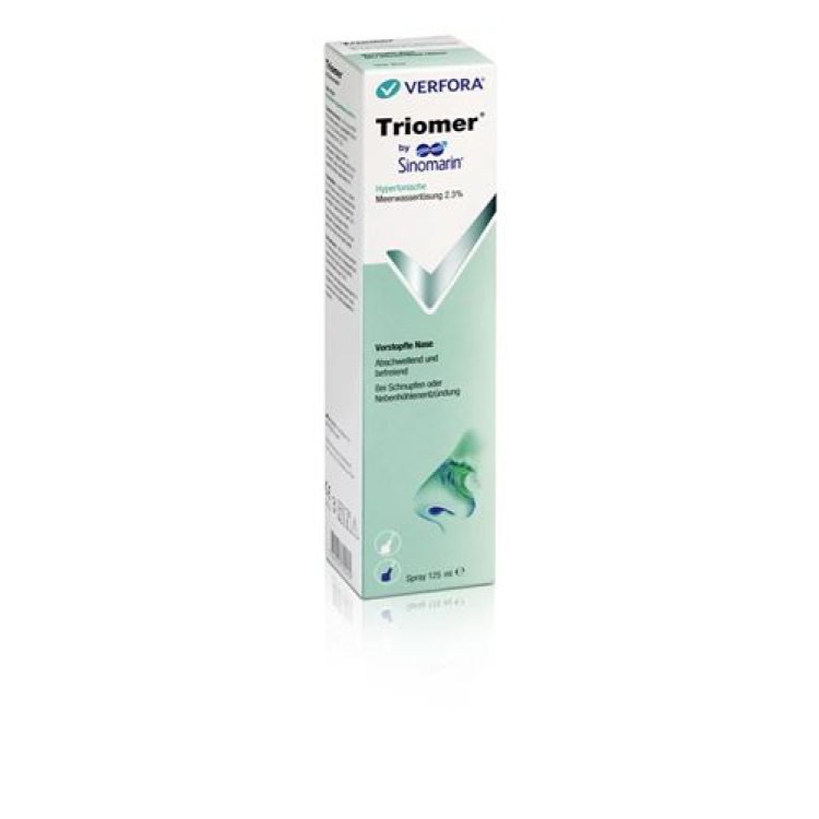 Triomer næsespray Sinomarin hypertonic Fl 125 ml