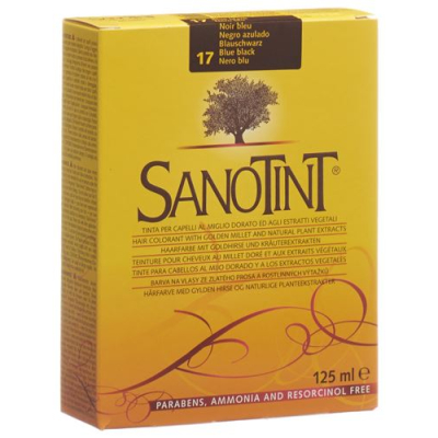 Sanotint 17 ពណ៌សក់ពណ៌ខៀវខ្មៅ