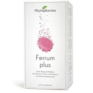Phytopharma Ferrum Plus փրփրացող դեղահատ 40 հատ