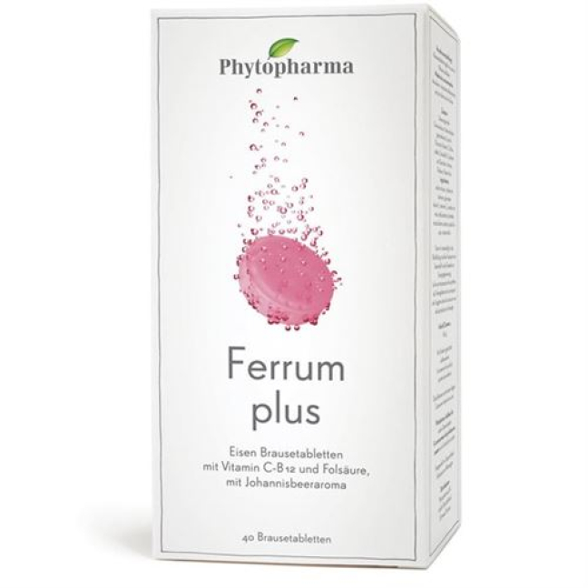 Phytopharma Ferrum Plus poretabletti 40 kpl