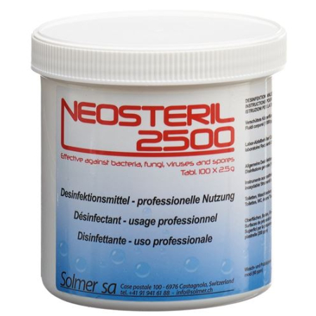 Dezinfekčný prostriedok Neosteril 2500 na profesionálne použitie Ds 10