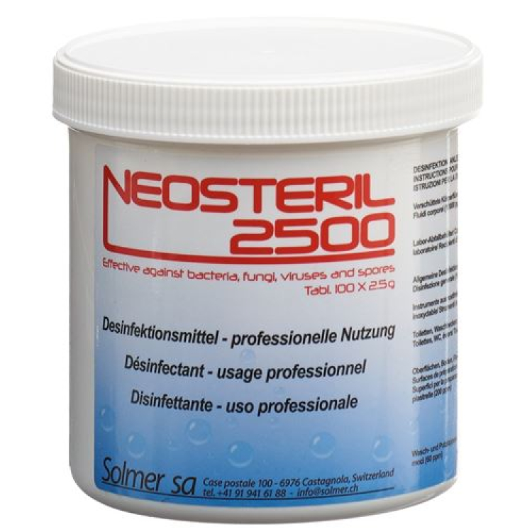 Neosteril 2500 désinfectant usage professionnel Ds 10