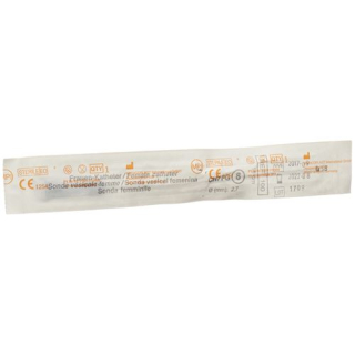 Qualimed female catheter CH08 18cm PVC sterile