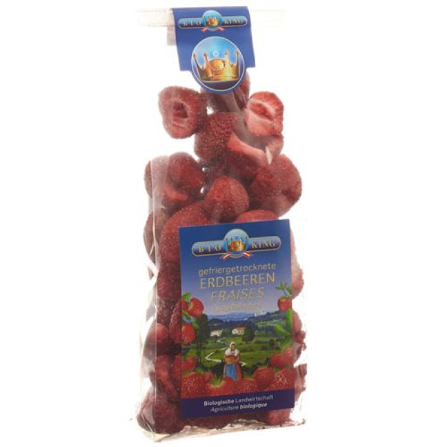 Bioking Strawberries Freeze-Dried Btl 40g