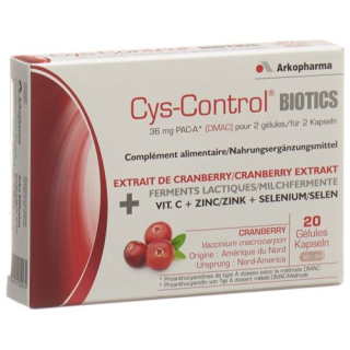Cys-Control Biotics プロバイオティクス カプセル 20 個