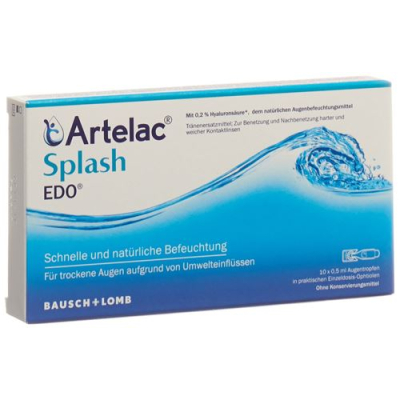 Artelac Splash EDO eye drops 10 monodoseos 0.5 ml