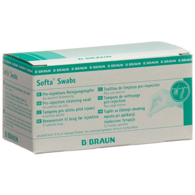 مسحات تنظيف Softa Swabs 100 قطعة