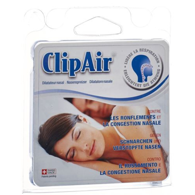 Dilatador nasal ClipAir para dormir y hacer deporte 3 uds