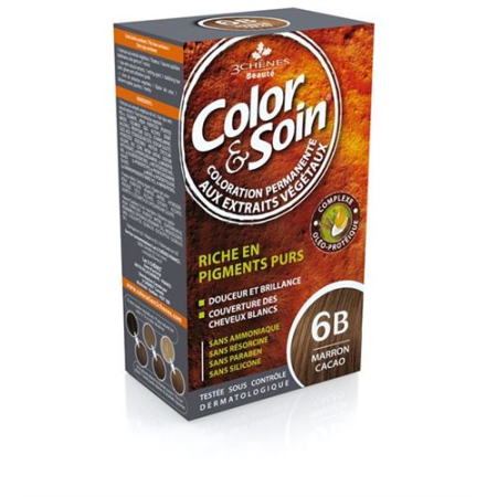 Color & Soin Coloration 6B marron cacao 135 ml