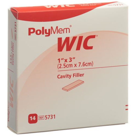 PolyMem WIC Wundfüller 2.5x7.6cm steril 14 Stk