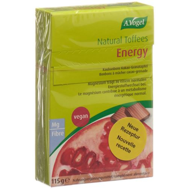 A. Vogel Natural Energy Toffees ផ្លែទទឹម ១១៥ ក្រាម។