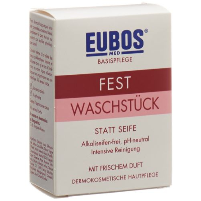 EUBOS čvrsti parfemski sapun ružičasti 125 g