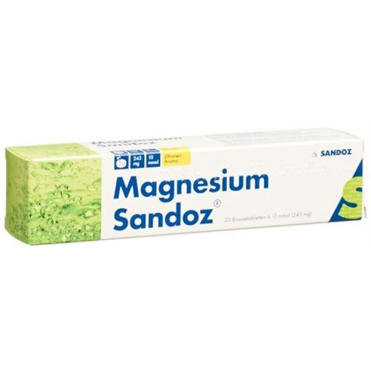 Magnesium Sandoz Pezsgő Tab Citrom 20 db